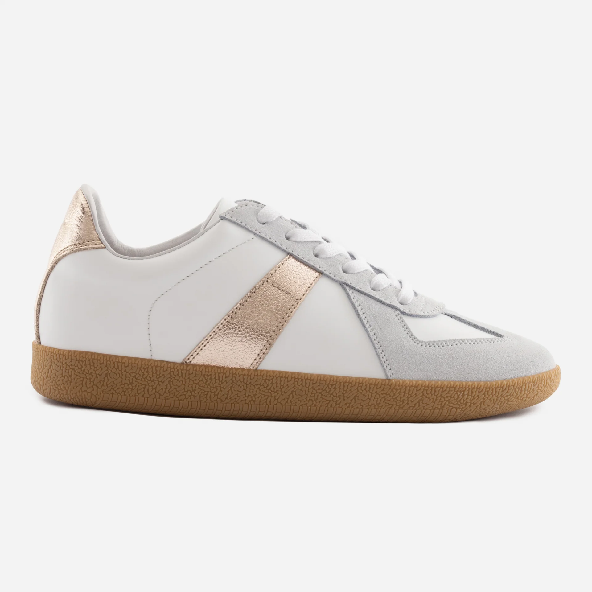 Morgen Trainers - Metallic Leather & Suede - Women's - Image 2